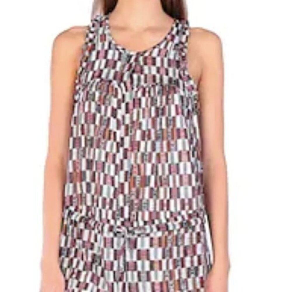 Isabel Marant Geometric Patterned Jumpsuit Black, White, Brown - Picture 2 of 8